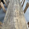 Grande table pieds en chêne plateau en orme 5662