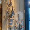 Paire d'appliques en tôle peinte vases fleurs de lys - Epoque XVIIIe – Image 3