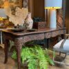 Table-bureau en chêne sculptée période Louis XV - France XVIIIe