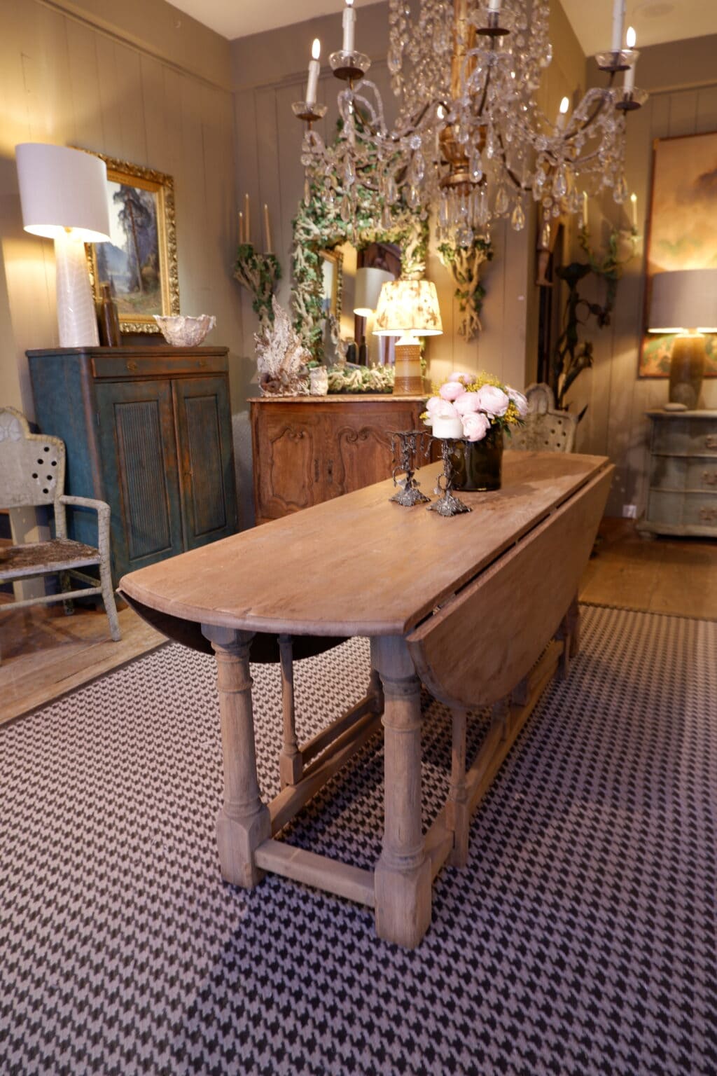 Grande table ovale &quot;getleg&quot; en chêne naturel - France ca.1900 – Image 7