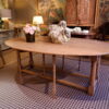 Grande table ovale "getleg" en chêne naturel - France ca.1900 – Image 9