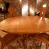 Table ronde extensible en chêne naturel - ca.1960 – Image 2