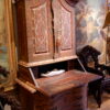 Secrétaire baroque en bois peint polychrome XIXe - – Image 7