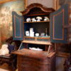 Secrétaire baroque en bois peint polychrome XIXe - – Image 8