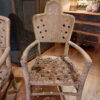 Paire de fauteuils de jardin en ciment dossier Papillon - Style Art Nouveau ca.1900 – Image 3