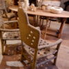 Paire de fauteuils de jardin en ciment dossier Papillon - Style Art Nouveau ca.1900 – Image 6
