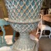 Rare paire de vases en fonte verte "décor treillage " - Angleterre  XIXe – Image 2