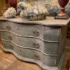 Très grande commode double galbe patine bleu pâle XIXe – Image 3