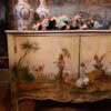 Buffet italien décor laqué polychrome "singes musiciens" Venise d'époque XVIIIe – Image 2