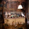 Buffet italien décor laqué polychrome "singes musiciens" Venise d'époque XVIIIe – Image 8