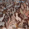 Tapis oriental décor "arbre de vie & animaux stylisés"s sur fond brun ca.1900 – Image 2