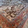 Tapis oriental décor "arbre de vie & animaux stylisés"s sur fond brun ca.1900 – Image 6