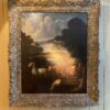 Huile sur toile "marchand d'animaux" ECOLE FRANCAISE du XVIIIème