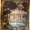 Grande toile peinte d'époque XVIIIe "Château en provence"