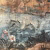 Grande toile peinte d'époque XVIIIe "Château en provence" – Image 8