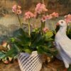 Paire de cache-pots en porcelaine blanche motif cordes ajourées – Image 3