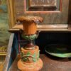 Paire de petits vases Medicis sur socle en terre mélée d'Apt - décor glands & feuilles de chêne -Début XIXe – Image 6