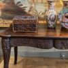 Table-bureau en chêne sculptée période Louis XV - France XVIIIe – Image 4