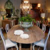 Grande table ovale dite "getleg" en chêne naturel - France XIXe