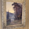Paysage du nord "lac entouré de forêt dans la brume" huile sur toile par John Kindborg -fin XIXe – Image 5