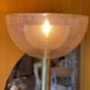 Lampadaire en laiton doré et 3 demi-sphères en verre bullé doré par Carlo Nason ca.1960 – Image 3