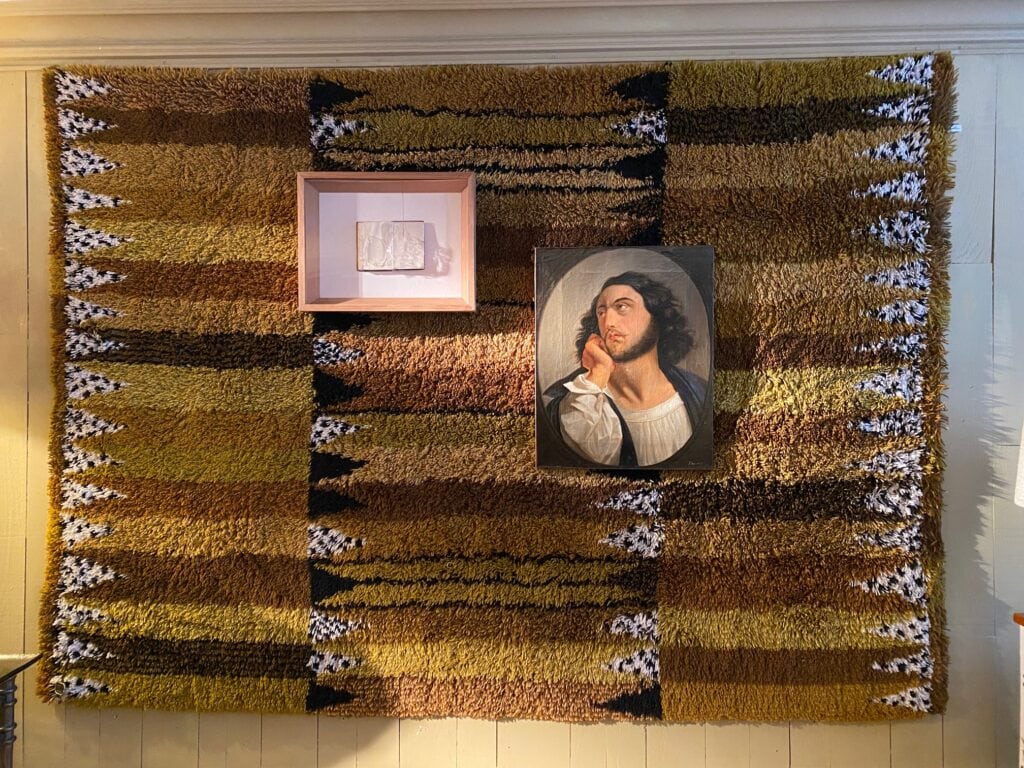 Grand tapis Rya en laine "Stegeborg" crée par Marianne Richter ca.1945 – Image 2