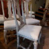 Suite de 6 chaises gustaviennes patine blanc/gris d'origine- Suède ca.1800 – Image 5