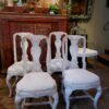 Suite de 4 chaises gustaviennes patine blanc/gris d'origine- Suède ca.1800 – Image 5