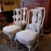 Suite de 4 chaises gustaviennes patine blanc/gris d'origine- Suède ca.1800 – Image 4