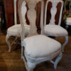 Suite de 4 chaises gustaviennes patine blanc/gris d'origine- Suède ca.1800 – Image 2