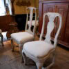 Suite de 6 chaises gustaviennes patine blanc/gris d'origine- Suède ca.1800 – Image 7