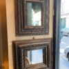 Paire de miroirs cadres en bois sculpté ébonisé - Italie XIXe – Image 6