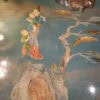 Table basse en bois sculpté & plateau au décor oriental peint sur marbre- Italie XIXe – Image 5