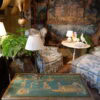 Table basse en bois sculpté & plateau au décor oriental peint sur marbre- Italie XIXe – Image 7