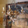 Lustre corbeille ovale orné de fleurs en porcelaine - France XIXe – Image 6