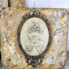 Paire de grands panneaux en bois peints