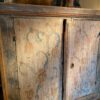Buffet deux portes en bois peint blanc et bleu pâle- décor polychrome - XIXe – Image 2