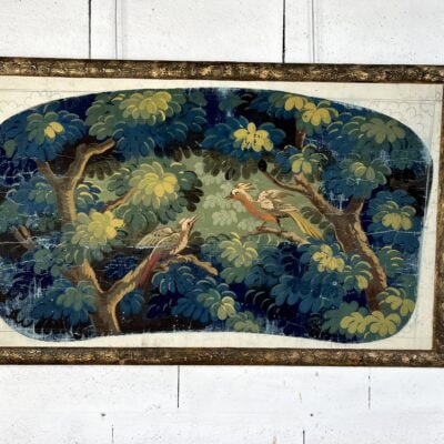 Etude De Tapisserie A La Gouache