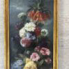 Composition florale sur un entablement Huile sur toile Signé Jules Antoine Pelletier