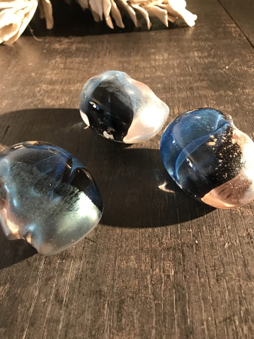 Trois Masques en Verre par Bertil Vallien pour Kosta Boda