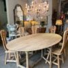 Grande table ovale dite "getleg" en chêne naturel - France XIXe – Image 9