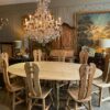 Grande table ovale dite "getleg" en chêne naturel - France XIXe – Image 4