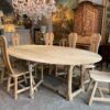 Grande table ovale dite "getleg" en chêne naturel - France XIXe – Image 2