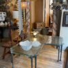 Table basse sculpture en bronze & cristal moulé ca.1960