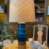 Grande lampe en grés émail bleu & ocre par Inger Persson pour Rörstrand ca.1960