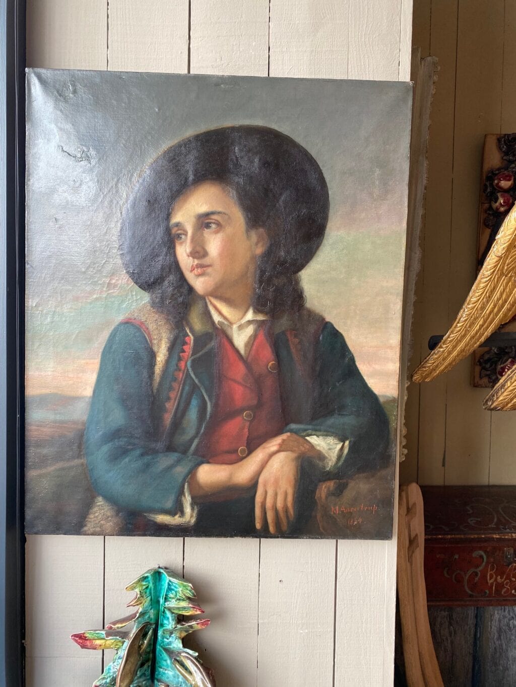 Portrait d&#039;un jeune homme en habit traditionel - fin XIXE – Image 2