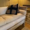 Banquette suédoise en bois sculpté & peint XIXe – Image 4