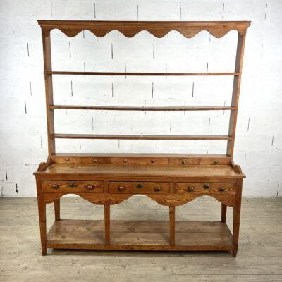 Vaisselier de ferme en bois naturel
