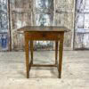 bureau ancien en chêne massif avec tiroir et gravure J.AB, mobilier de campagne XIXe
