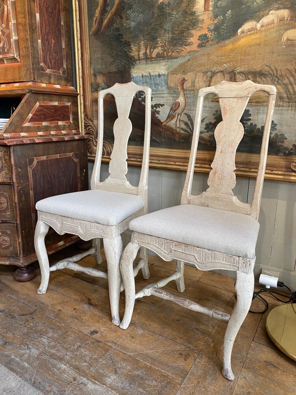 Paire de chaises style baroque - Suède fin XIXe – Image 3